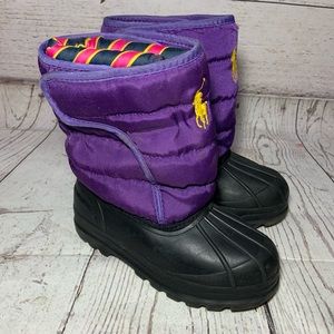 Polo by Ralph Lauren Purple Toddle Girl’s Boots Sz 10